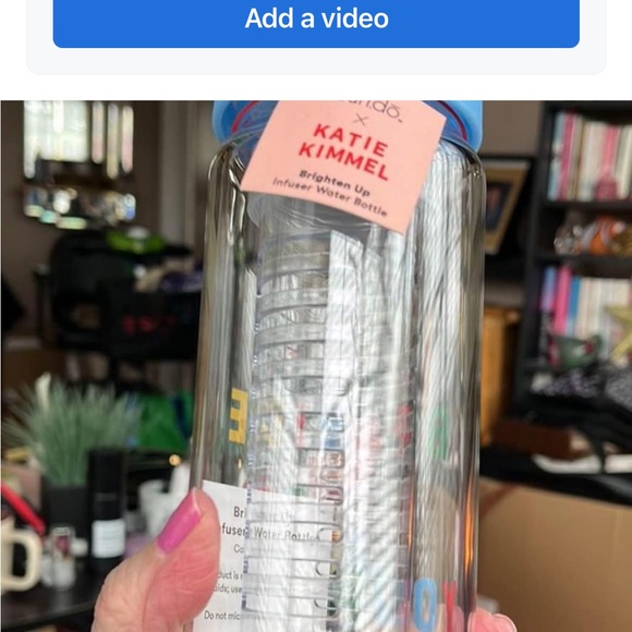 Ban.do ‘Be Nice To Yourself’ Infuser Water Bottle.  Brand New In Box. - Picture 3 of 5